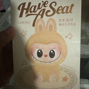 Authentic HAVE A SEAT labubu, SEALED